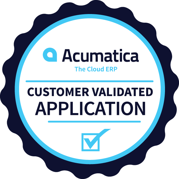 Acumatica Customer Validated Badge