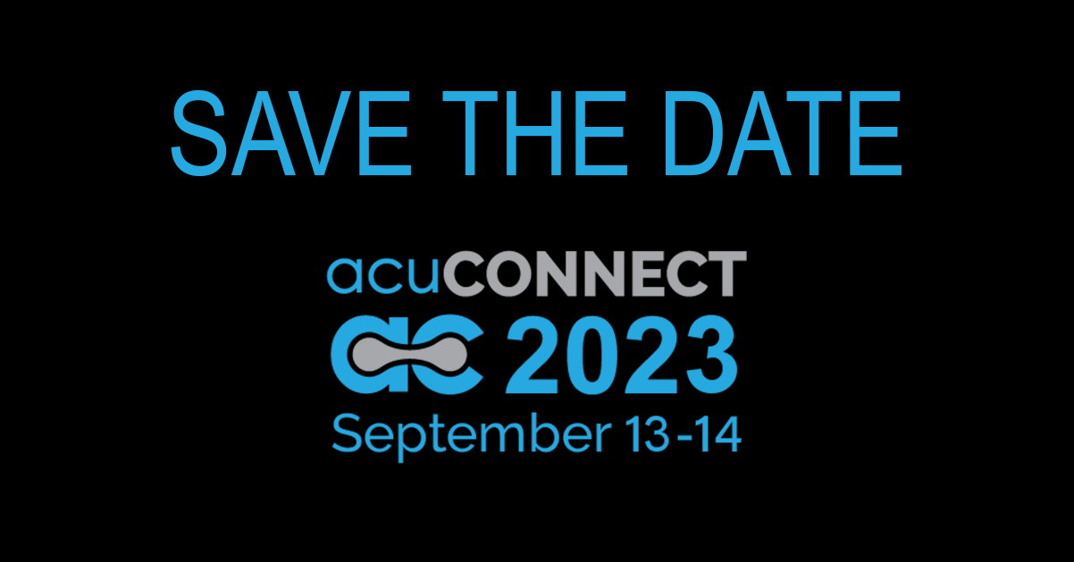 acuCONNECT 2023 Save the Date!