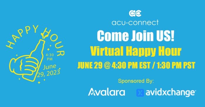 acu-connect Virtual Happy Hour - June 2023