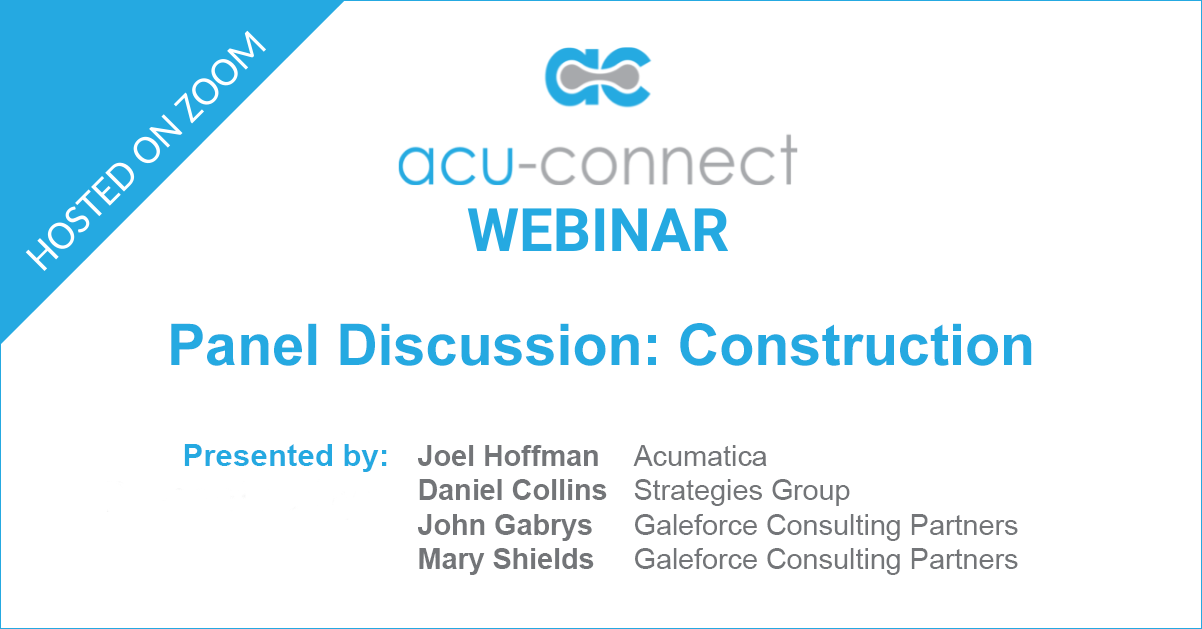 acu-connect Panel Discussion: Construction