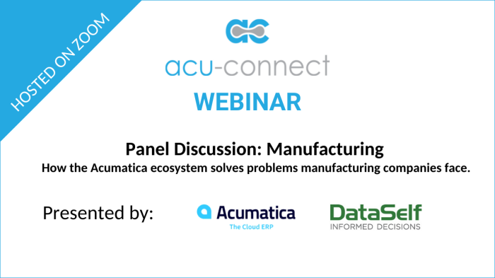 acu-connect Panel Discussion: Manufacturing