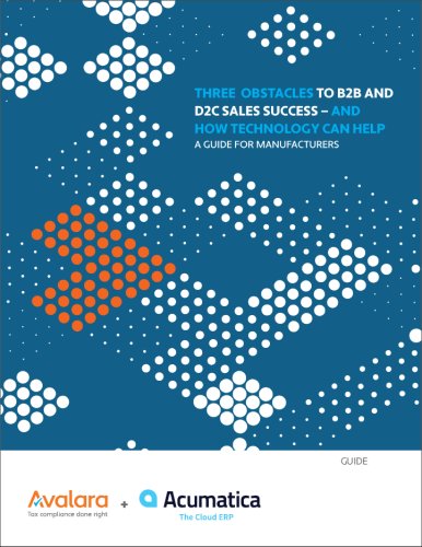 Avalara: Datasheet > Three Obstacles to B2B and D2C - And How Technology Can Help