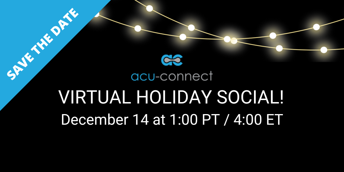 acu-connect Virtual Holiday Social