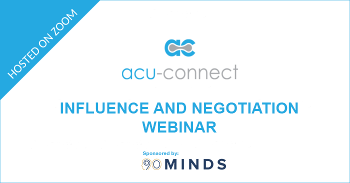 acu-connect and 90 Minds Present Influence and Negotiation