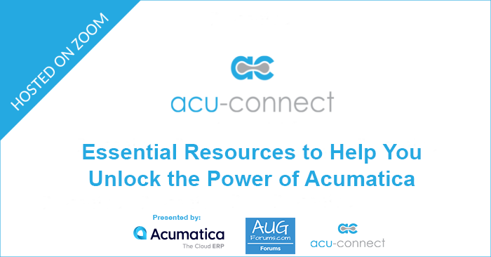 Acumatica Essential Resources