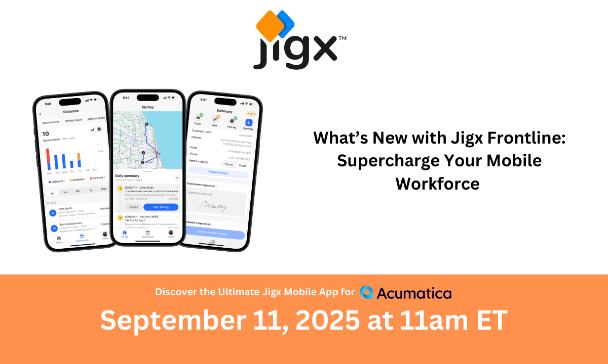 Taking Acumatica Mobile - What's New at Jigx