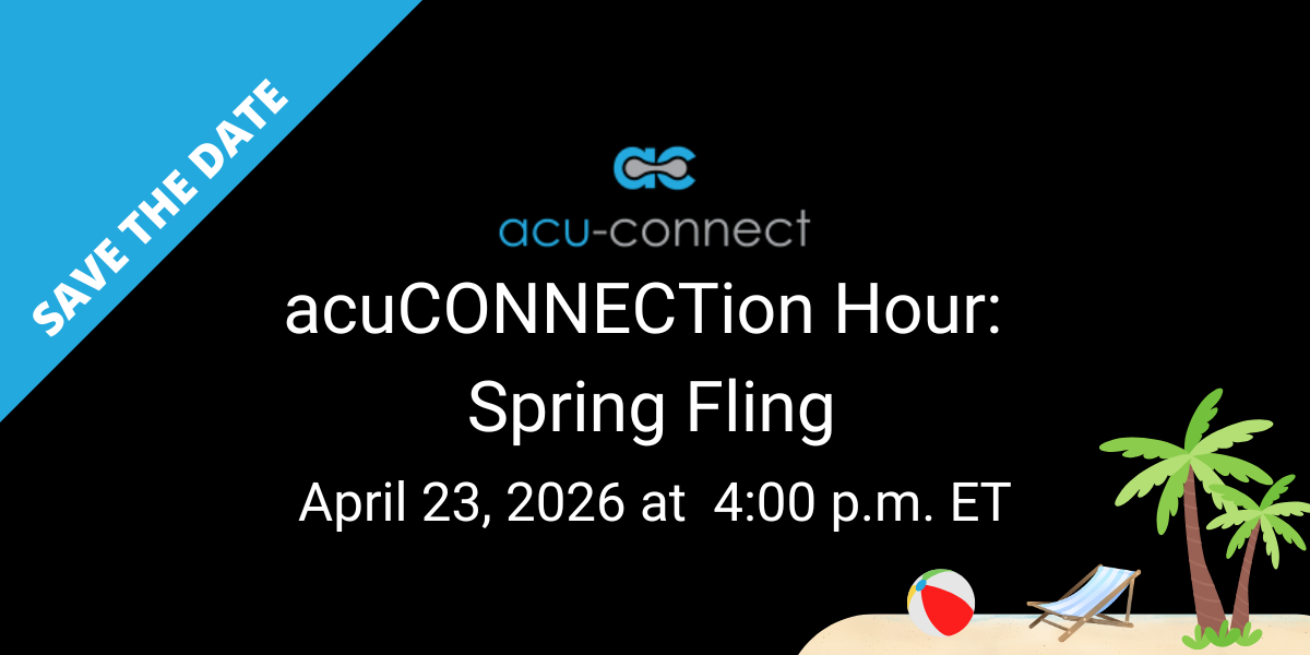 acuCONNECTions Hour: Spring Fling Virtual Networking