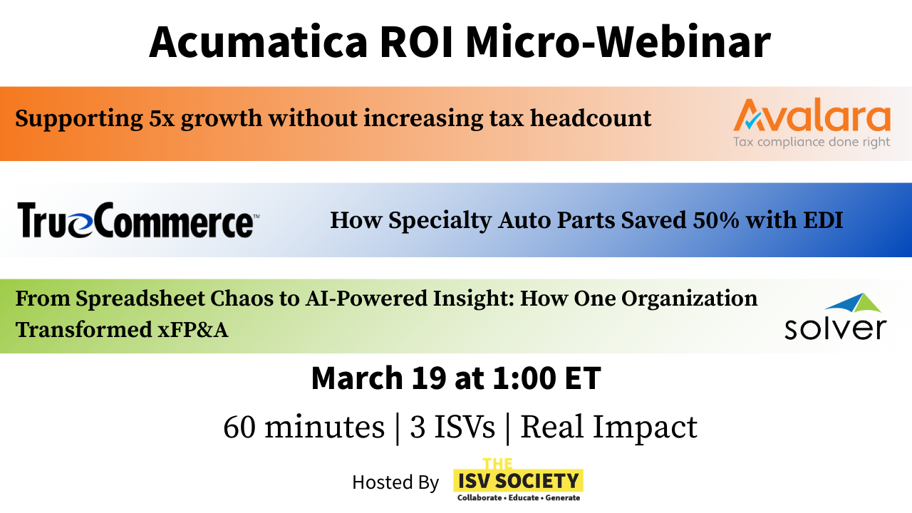 Acumatica ROI Micro-Webinar