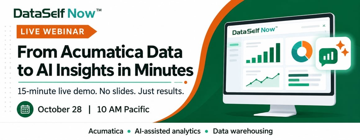 From Acumatica Data to AI Insights in Minutes